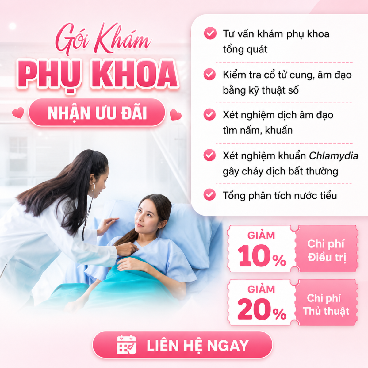 Địa chỉ khám khí hư bất thường có màu nâu nhạt ở TPHCM